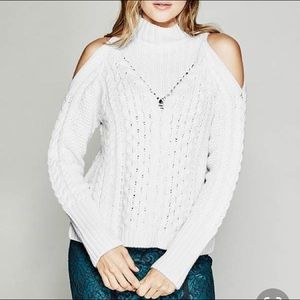 MARCIANO wool blend open shoulder sweater
